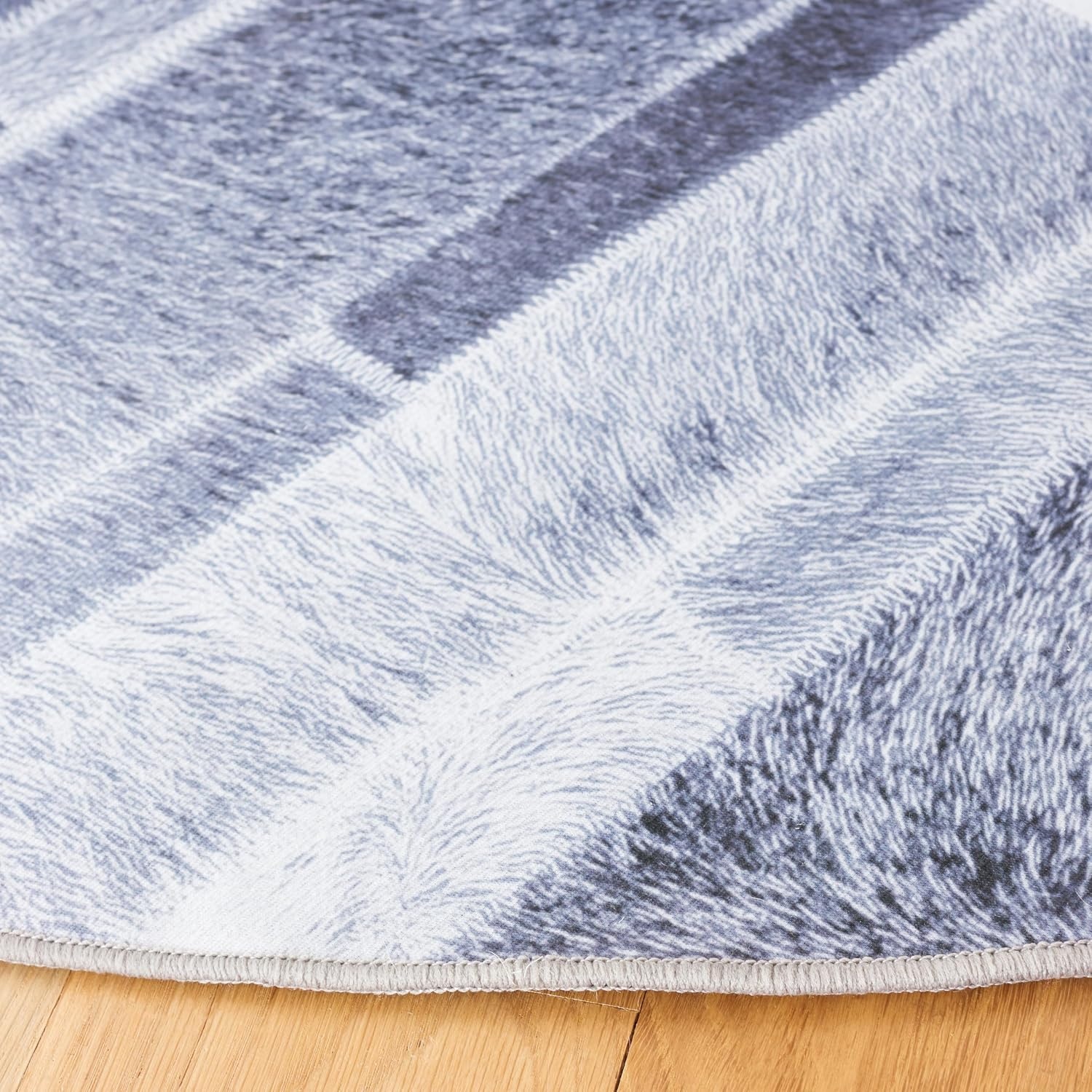 image:imageSAFAVIEH Washable Rug Faux Hide Collection 5 x 8 Grey amp Ivory Slip Resistant Modern Printed Pattern Ideal for Living Room Bedroom Home Office Dining Space FAH513FGreyIvory