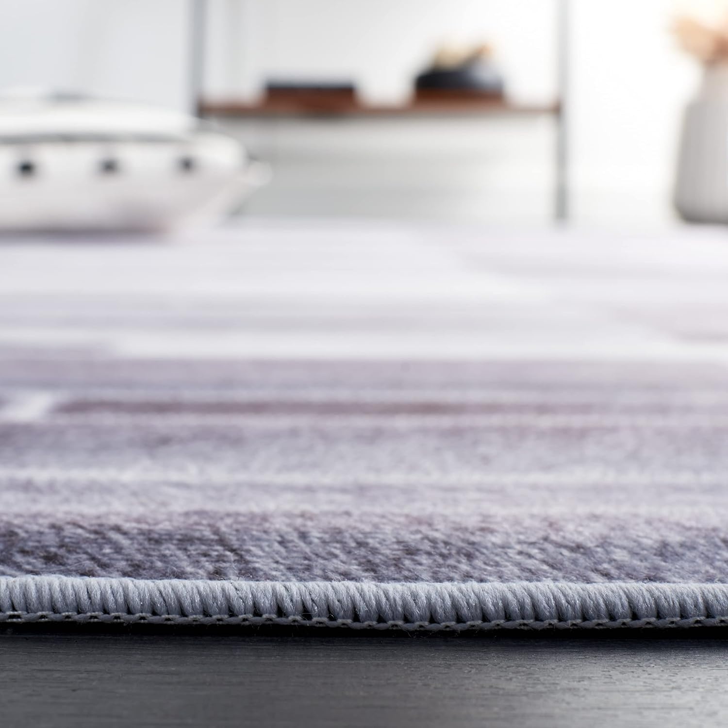 image:imageSAFAVIEH Washable Rug Faux Hide Collection 5 x 8 Grey amp Ivory Slip Resistant Modern Printed Pattern Ideal for Living Room Bedroom Home Office Dining Space FAH513FGreyIvory