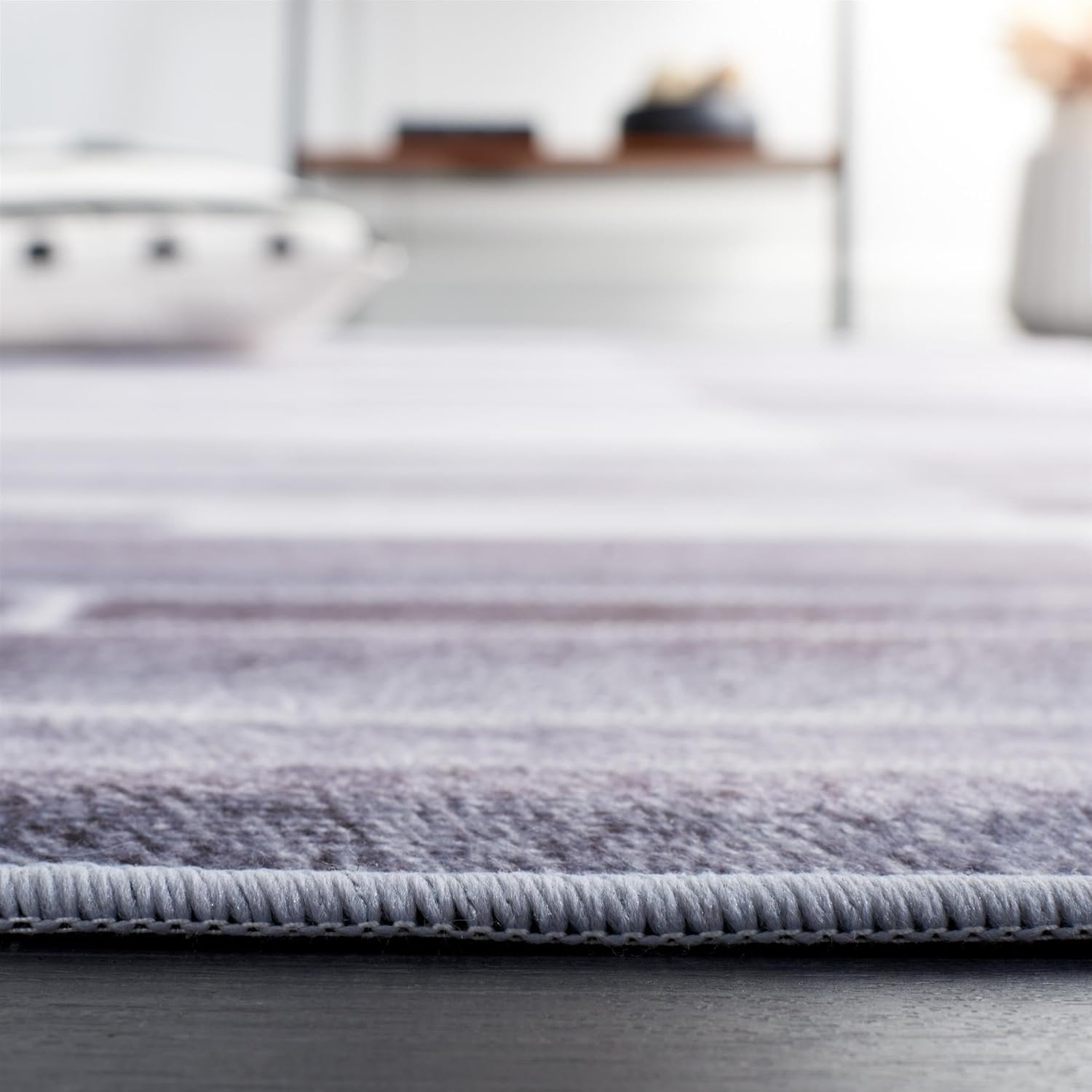 image:imageSAFAVIEH Washable Rug Faux Hide Collection 5 x 8 Grey amp Ivory Slip Resistant Modern Printed Pattern Ideal for Living Room Bedroom Home Office Dining Space FAH513FGreyIvory