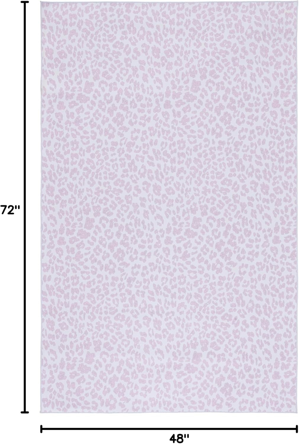 image:imageSAFAVIEH Washable Rug Faux Hide Collection 5 x 8 Ivory amp Black Slip Resistant Printed Leopard Pattern Ideal for Living Room Bedroom Home Office Dining Space FAH505AIvoryPink