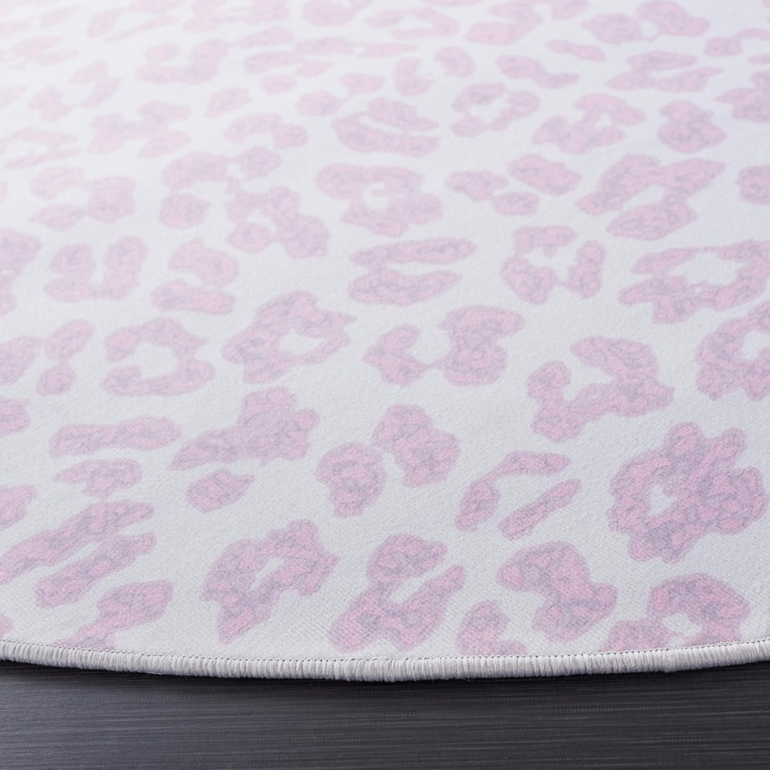 image:imageSAFAVIEH Washable Rug Faux Hide Collection 5 x 8 Ivory amp Black Slip Resistant Printed Leopard Pattern Ideal for Living Room Bedroom Home Office Dining Space FAH505AIvoryPink