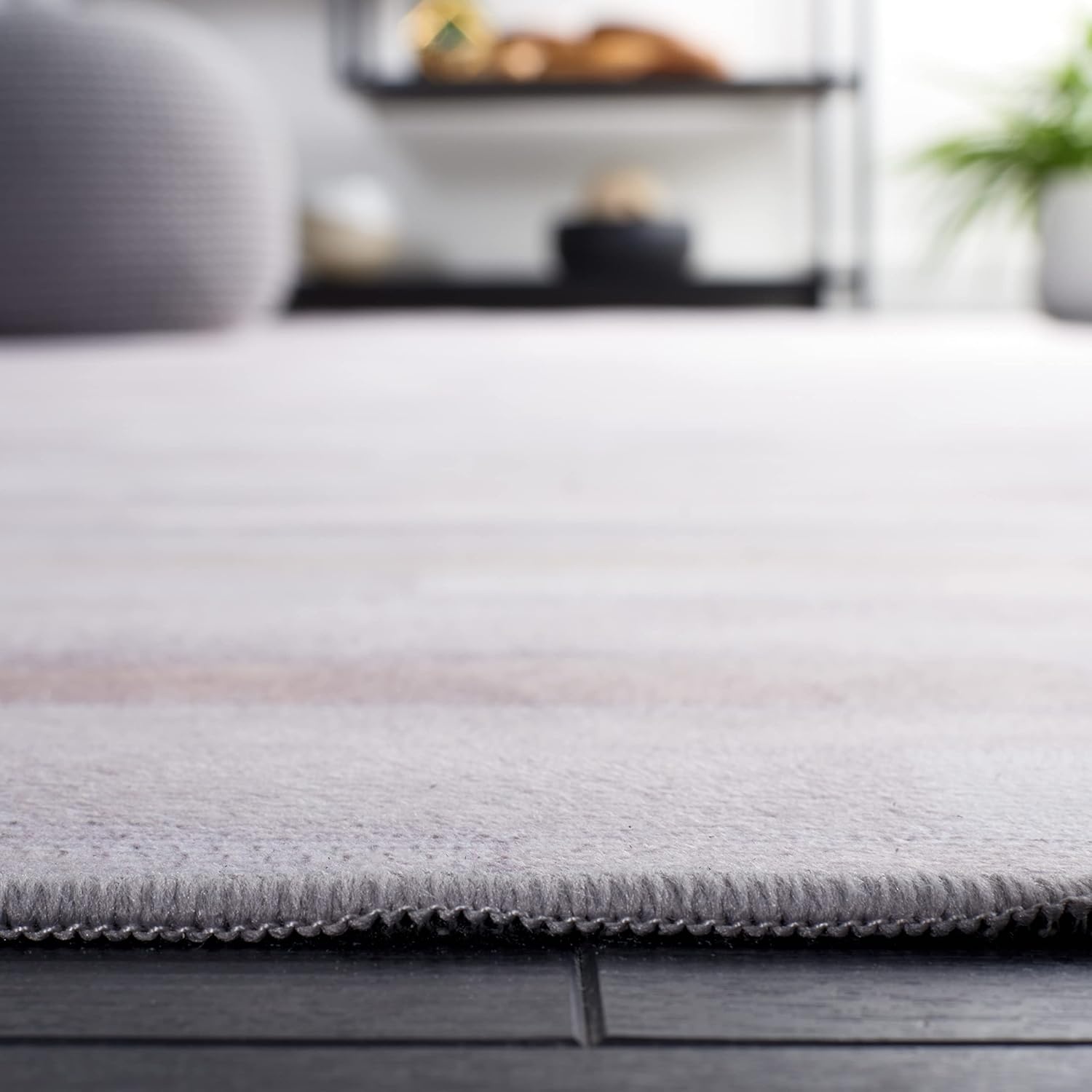 image:imageSAFAVIEH Washable Rug Faux Hide Collection 5 x 8 Ivory amp Grey Slip Resistant Modern Printed Pattern Ideal for Living Room Bedroom Home Office Dining Space FAH514AIvoryGrey
