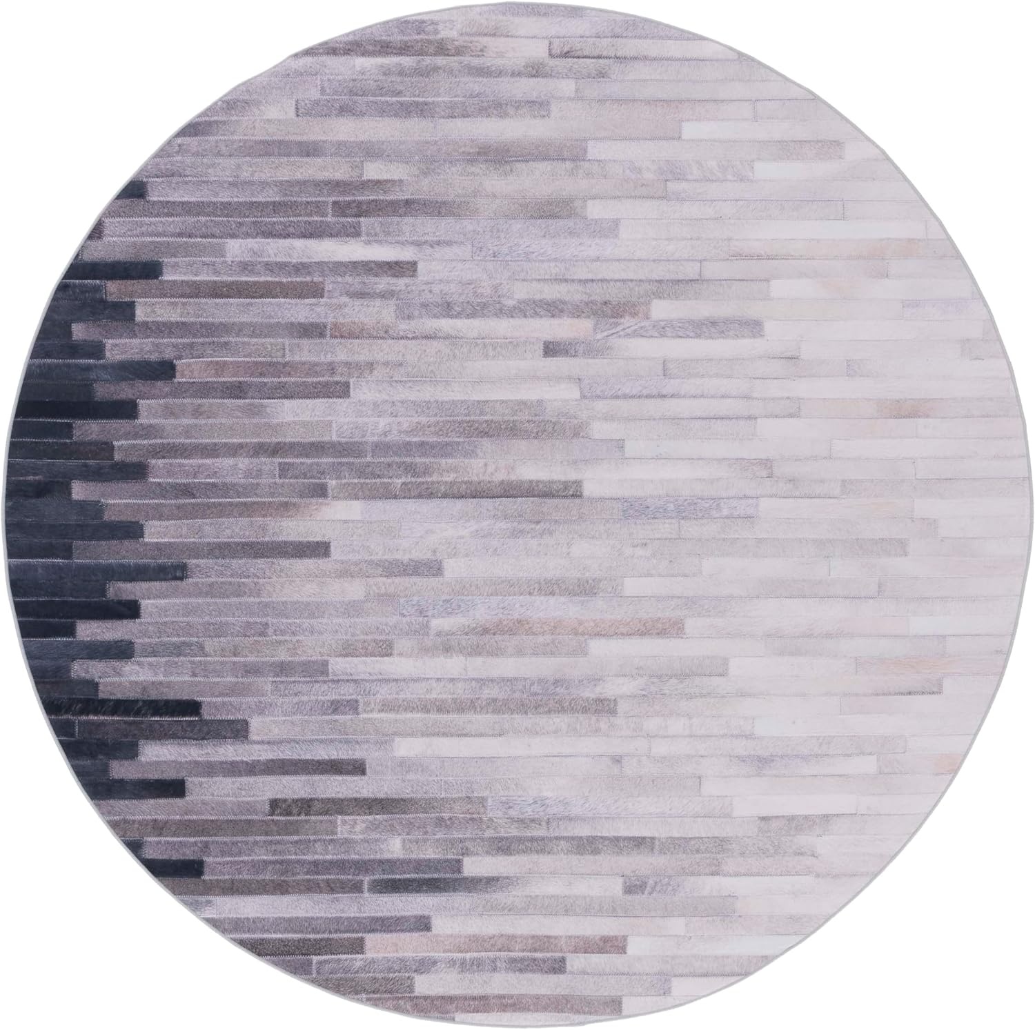 image:imageSAFAVIEH Washable Rug Faux Hide Collection 5 x 8 Ivory amp Grey Slip Resistant Modern Printed Pattern Ideal for Living Room Bedroom Home Office Dining Space FAH514AIvoryGrey