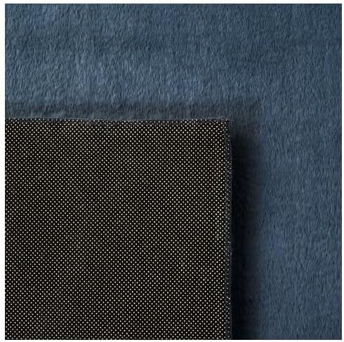 image:imageSAFAVIEH Washable Rug Faux Rabbit Fur Shag Collection 5 x 7 Beige Slip Resistant amp Easy Cleaning Ideal for Living Room Bedroom Kids Playroom Nursery Dining Space FRF500BDark Grey