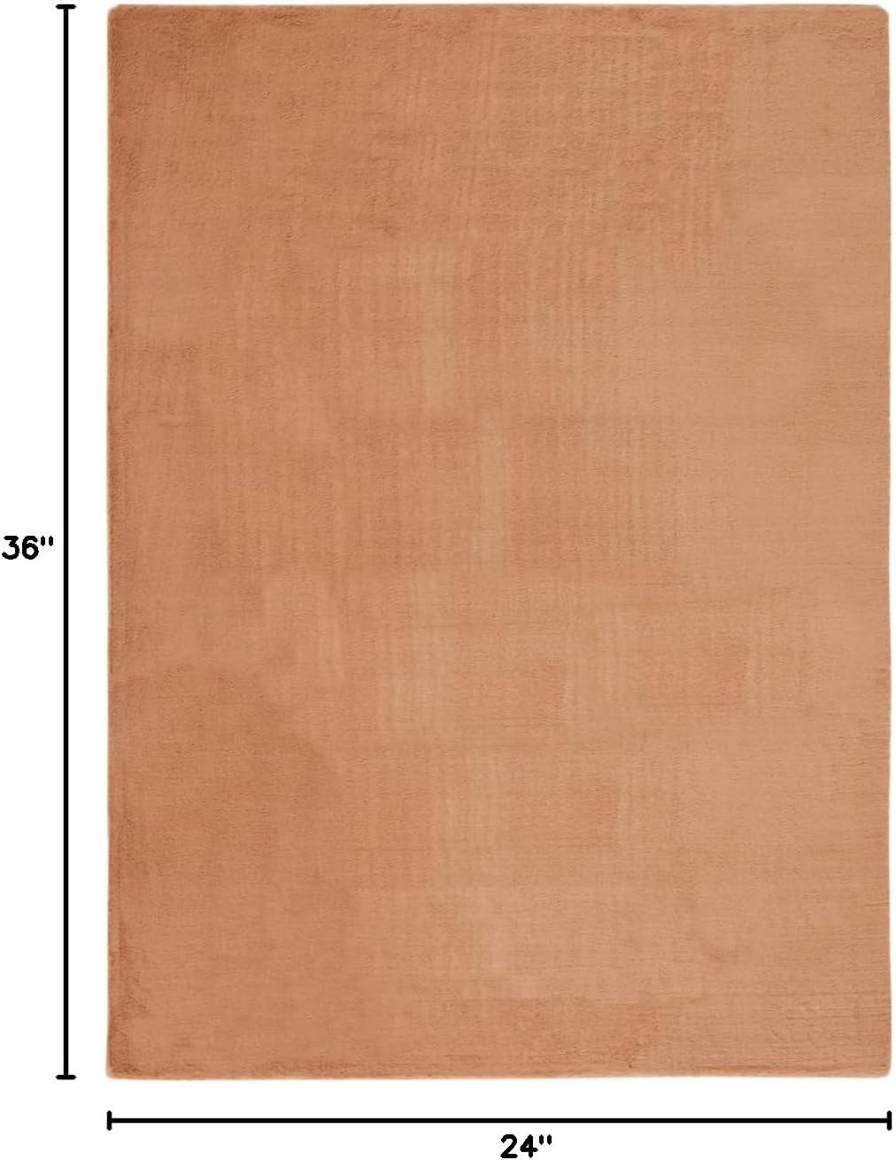 image:imageSAFAVIEH Washable Rug Faux Rabbit Fur Shag Collection 5 x 7 Beige Slip Resistant amp Easy Cleaning Ideal for Living Room Bedroom Kids Playroom Nursery Dining Space FRF500BBrown
