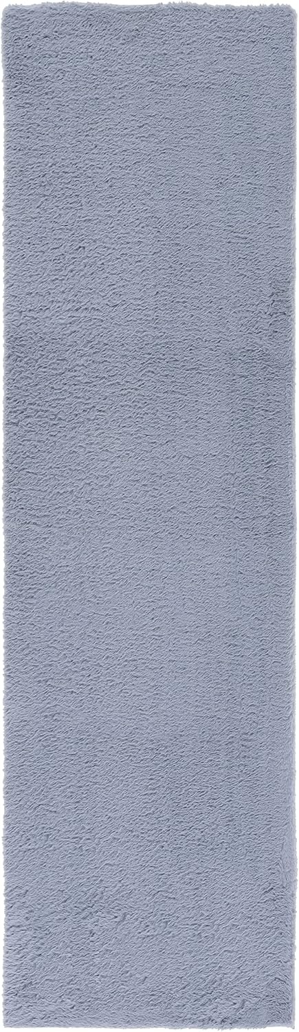 image:imageSAFAVIEH Washable Rug Faux Rabbit Fur Shag Collection 5 x 7 Beige Slip Resistant amp Easy Cleaning Ideal for Living Room Bedroom Kids Playroom Nursery Dining Space FRF500BLight Grey