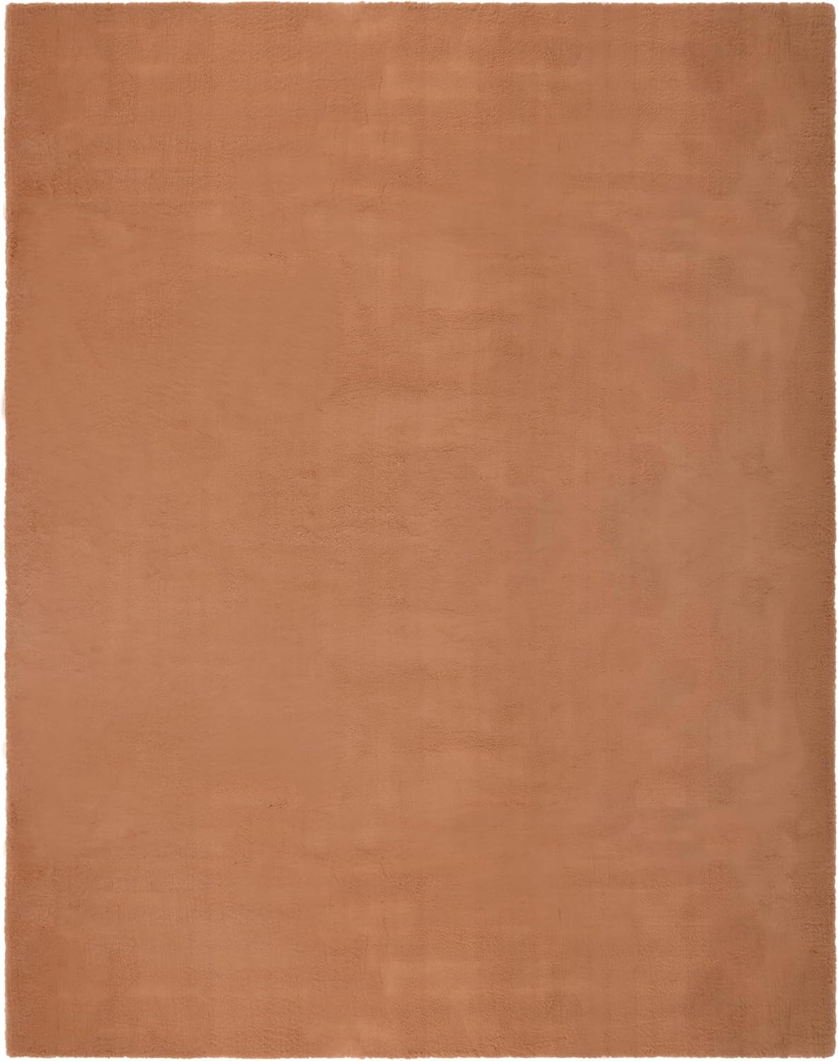 image:imageSAFAVIEH Washable Rug Faux Rabbit Fur Shag Collection 5 x 7 Beige Slip Resistant amp Easy Cleaning Ideal for Living Room Bedroom Kids Playroom Nursery Dining Space FRF500BBrown
