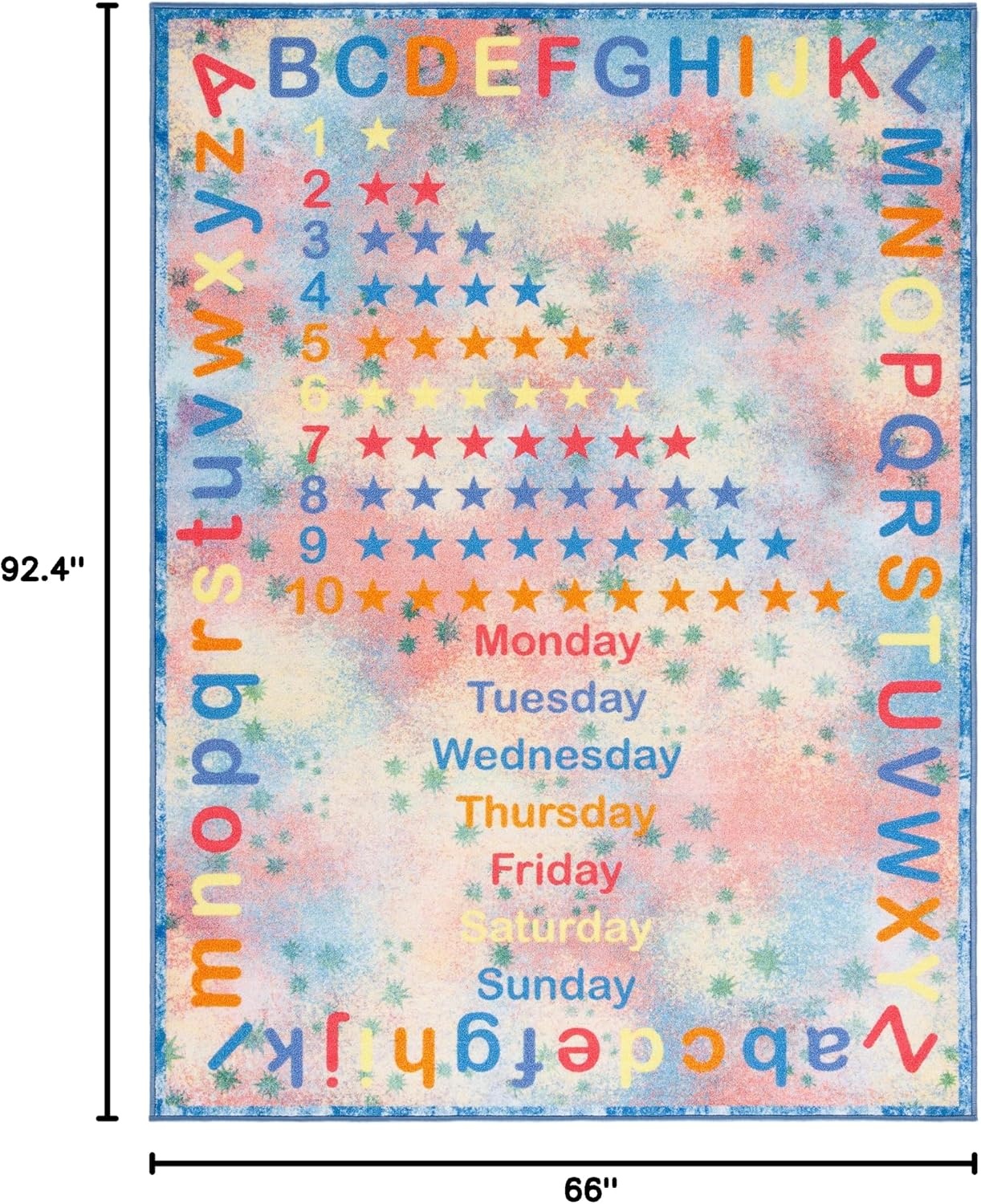 image:imageSAFAVIEH Washable Rug Kids Playhouse Collection 33 x 53 Blue amp Orange Slip Resistant amp Easy to Clean Ideal for Kids Room Playroom Nursery Boys amp Girls Room KPH251MBlueOrange