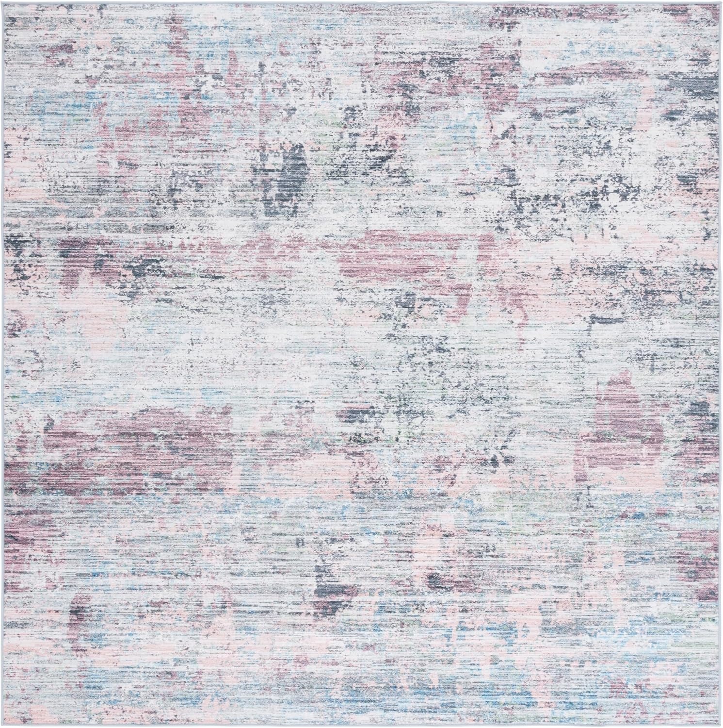 image:imageSAFAVIEH Washable Rug Malibu Collection 5 x 8 Beige amp Blue Slip Resistant amp Easy Cleaning Ideal for Living Room Bedroom Home Office Nursery Kids Playroom Dining Space MBU944BPlumGreen