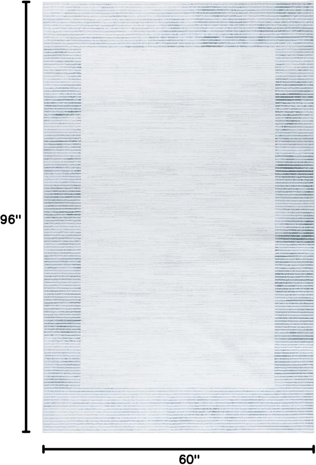 image:imageSAFAVIEH Washable Rug Malibu Collection 5 x 8 Ivory amp Grey Slip Resistant amp Easy Cleaning Ideal for Living Room Bedroom Home Office Nursery Kids Playroom Dining Space MBU823AIvoryGrey