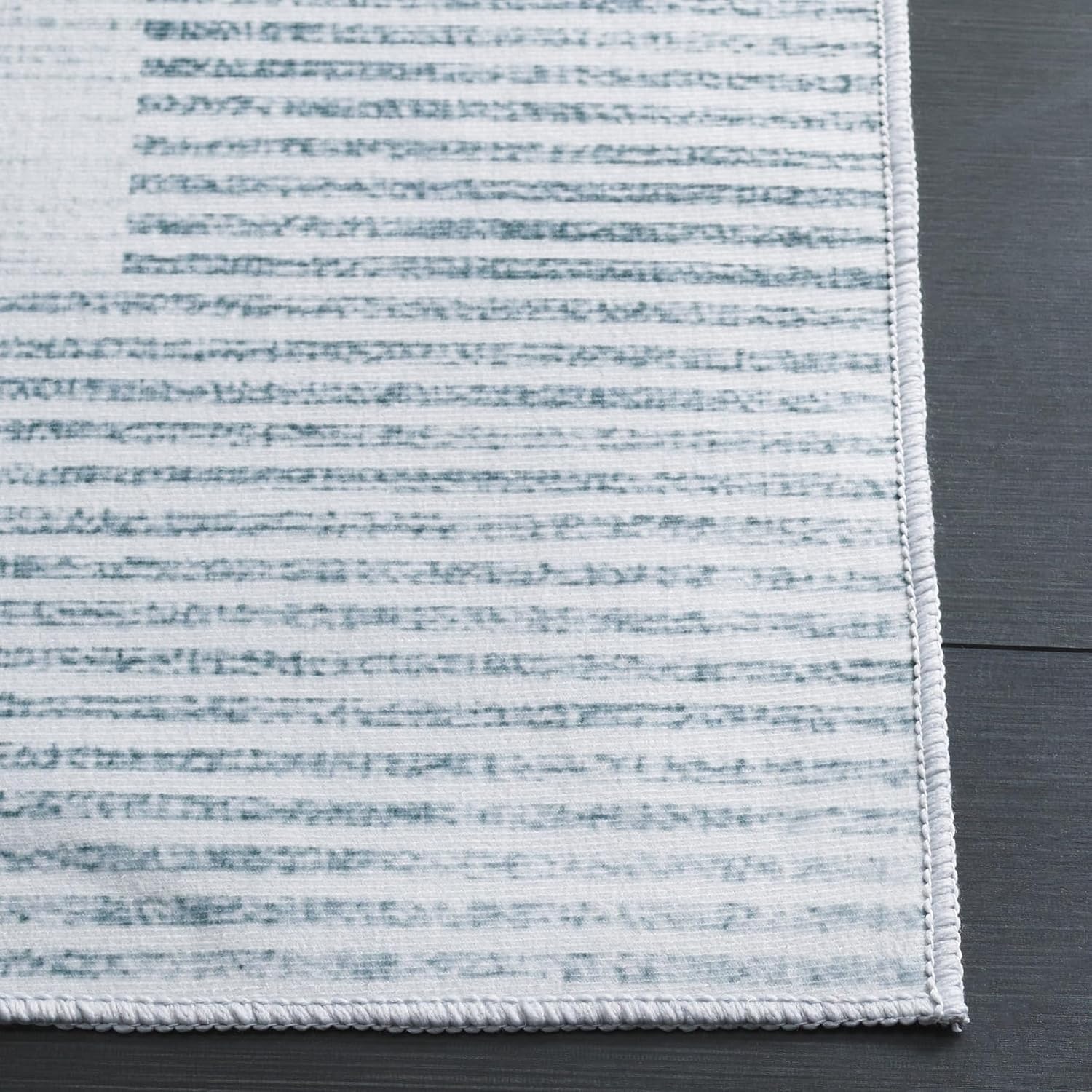 image:imageSAFAVIEH Washable Rug Malibu Collection 5 x 8 Ivory amp Grey Slip Resistant amp Easy Cleaning Ideal for Living Room Bedroom Home Office Nursery Kids Playroom Dining Space MBU823AIvoryGrey