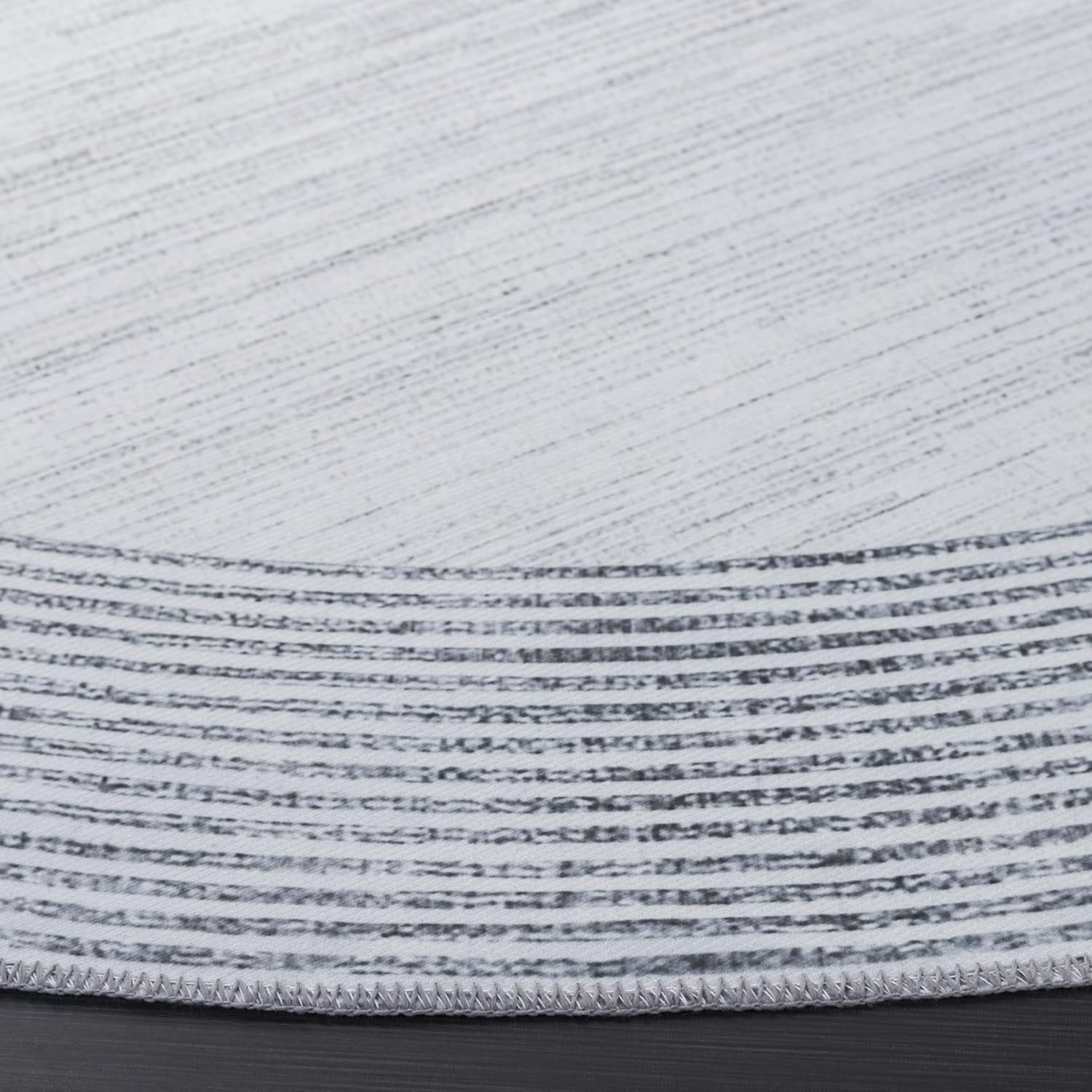 image:imageSAFAVIEH Washable Rug Malibu Collection 5 x 8 Ivory amp Grey Slip Resistant amp Easy Cleaning Ideal for Living Room Bedroom Home Office Nursery Kids Playroom Dining Space MBU823AIvoryGrey