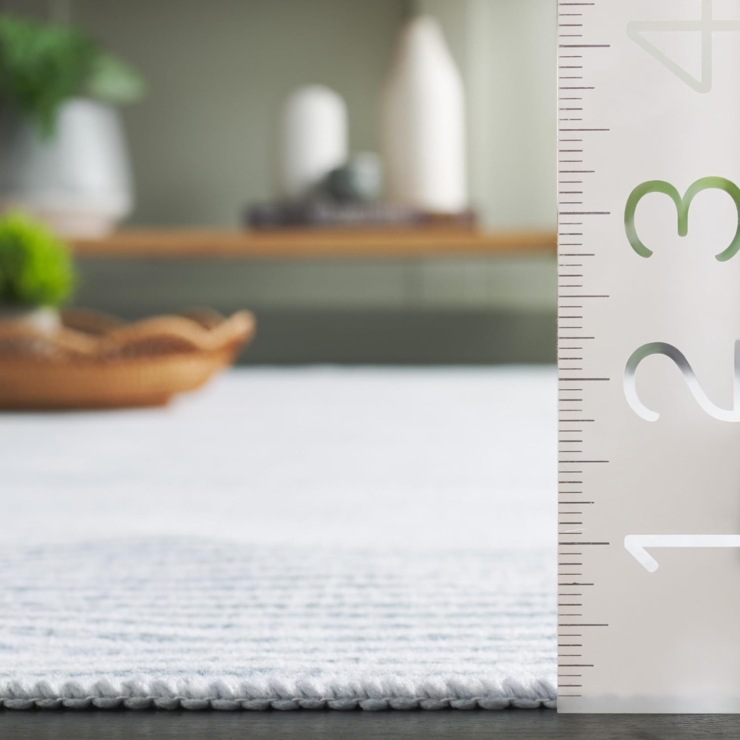 image:imageSAFAVIEH Washable Rug Malibu Collection 5 x 8 Ivory amp Grey Slip Resistant amp Easy Cleaning Ideal for Living Room Bedroom Home Office Nursery Kids Playroom Dining Space MBU823AIvoryGrey