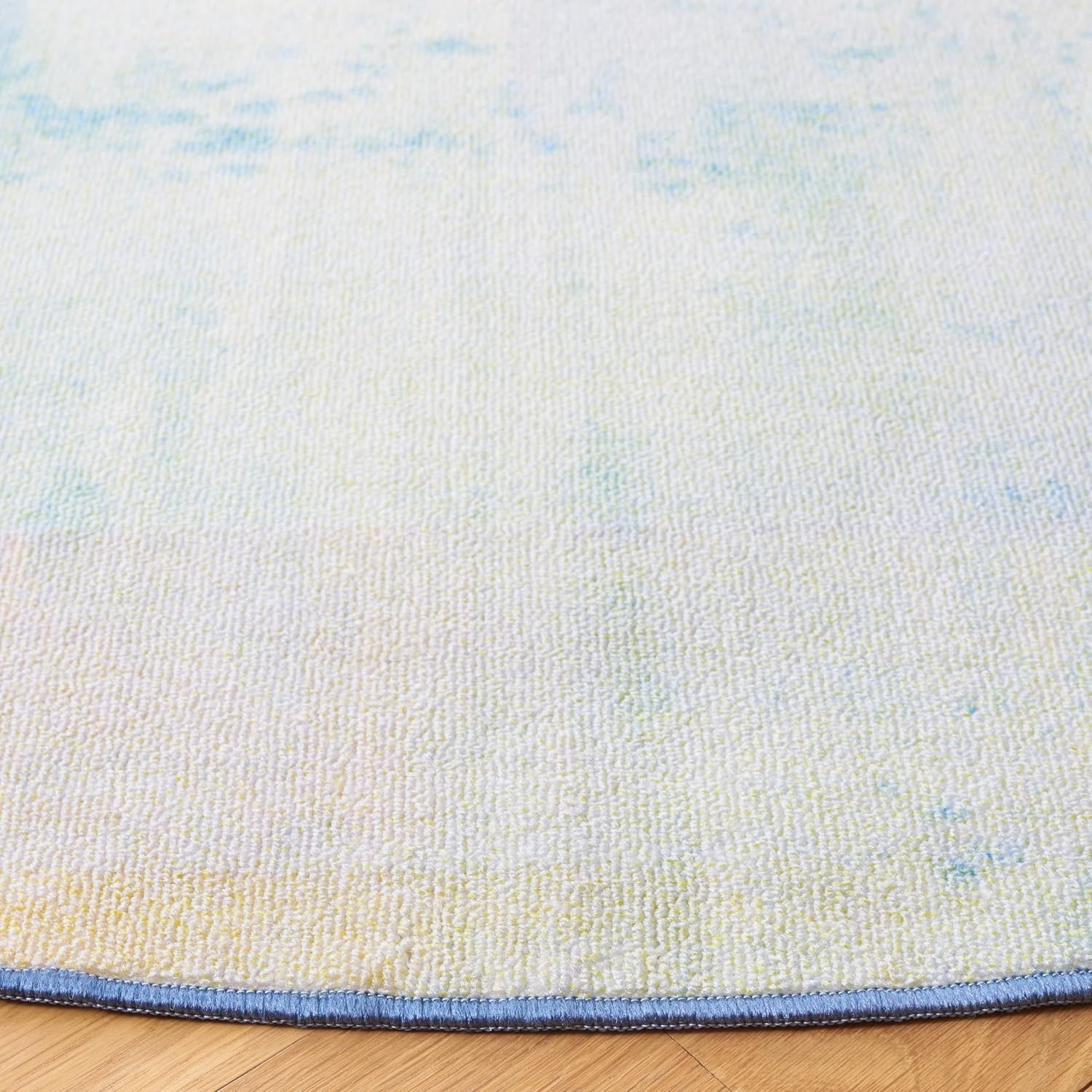 image:imageSAFAVIEH Washable Rug Paint Brush Collection 55 x 76 Blue amp Green Slip Resistant amp Easy to Clean Ideal for Living Room Bedroom Nursery Kids Playroom Dining Space PTB188MBlueGreen