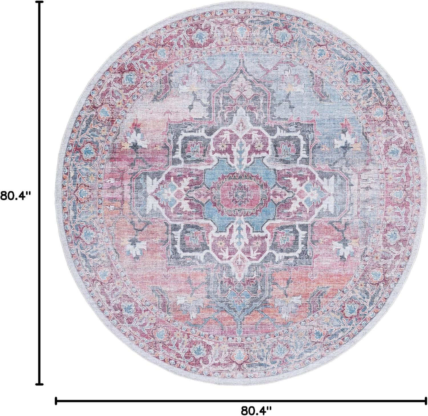 image:imageSAFAVIEH Washable Rug Serapi Collection 53 x 76 Rust amp Ivory Slip Resistant amp Easy to Clean Ideal for Living Room Bedroom Dining Space SEP537PRustIvory
