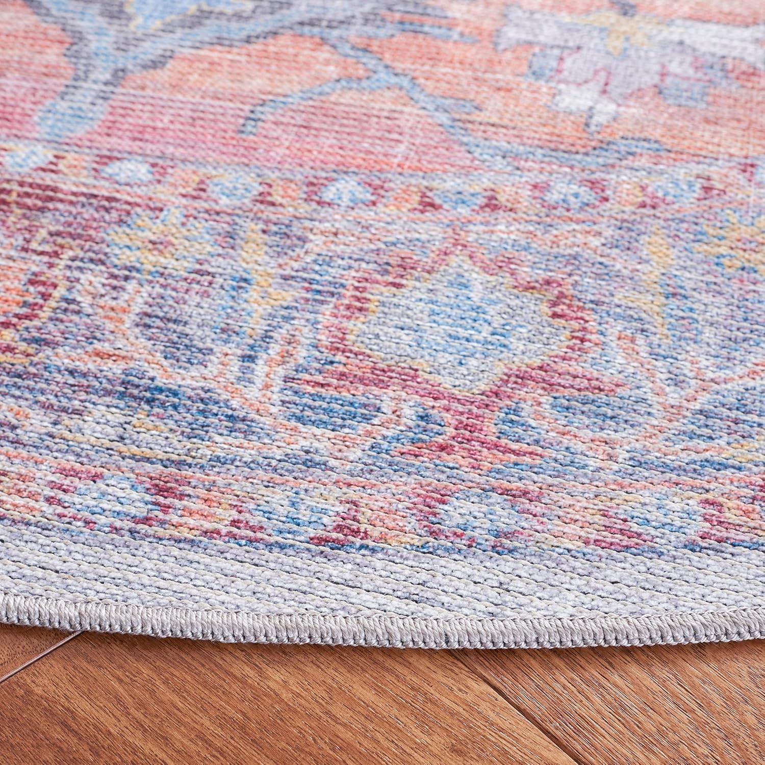 image:imageSAFAVIEH Washable Rug Serapi Collection 53 x 76 Rust amp Ivory Slip Resistant amp Easy to Clean Ideal for Living Room Bedroom Dining Space SEP537PRustIvory