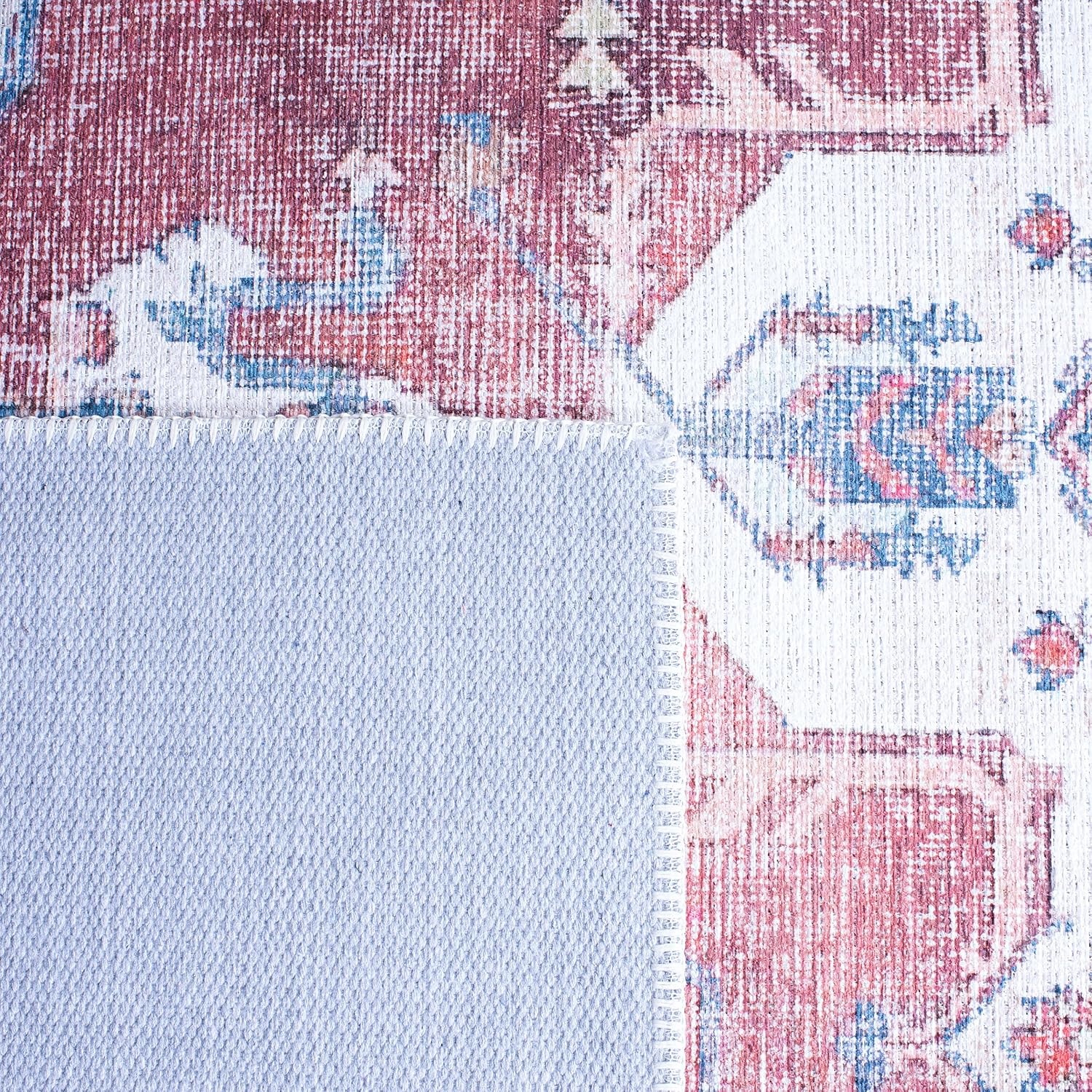 image:imageSAFAVIEH Washable Rug Serapi Collection 67 x 9 Red amp Ivory Slip Resistant amp Easy to Clean Ideal for Living Room Bedroom Dining Space SEP355QRedIvory