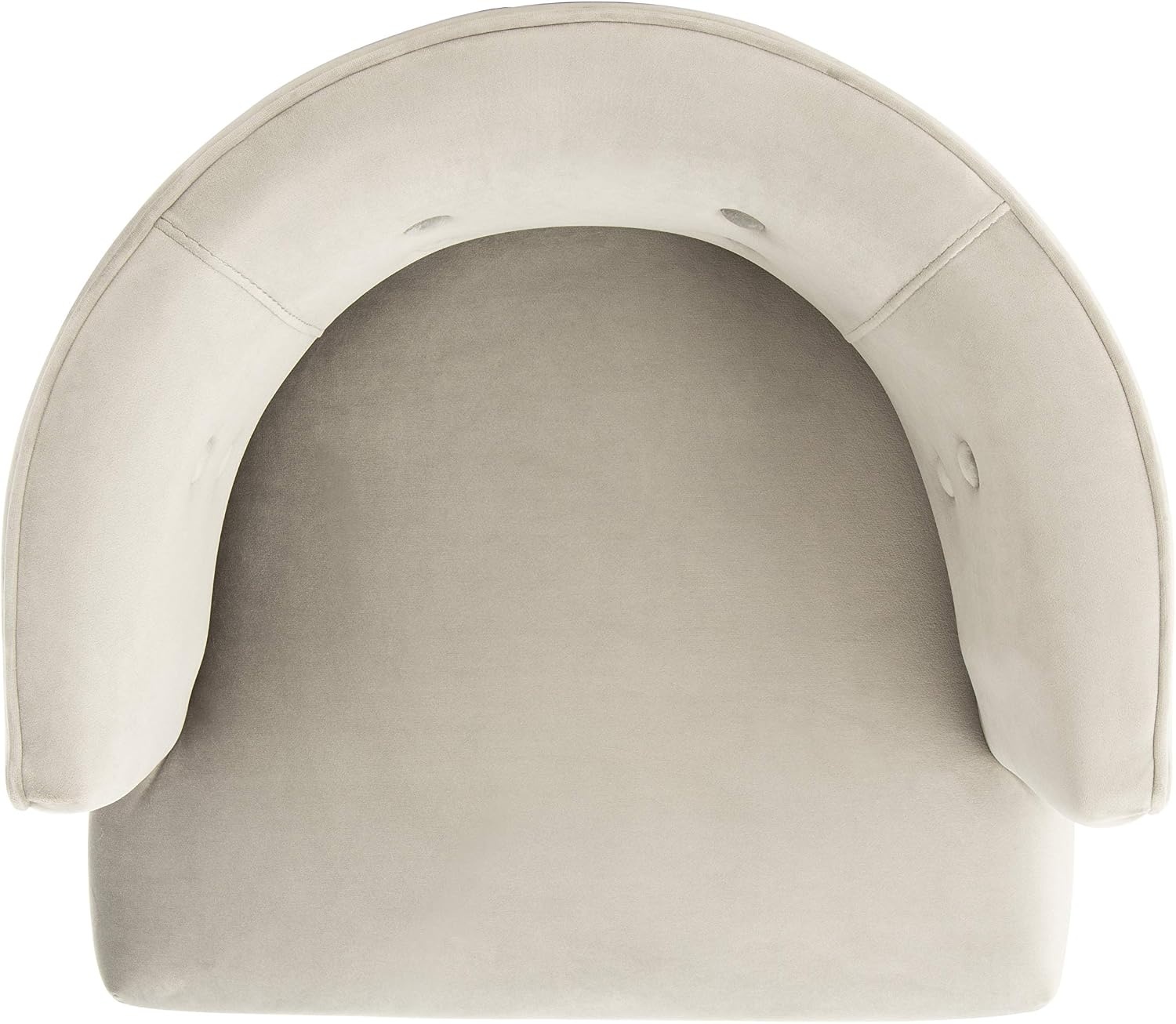 image:imageSafavieh Couture Zayna Glam Light Grey Velvet 26835 Adjustable Bar Stool Barstool GrayLight Grey