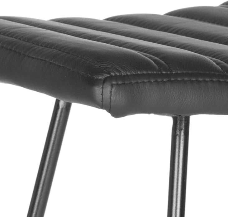 image:imageSafavieh Home Collection Akito MidCentury Modern White 30inch Bar StoolBlack