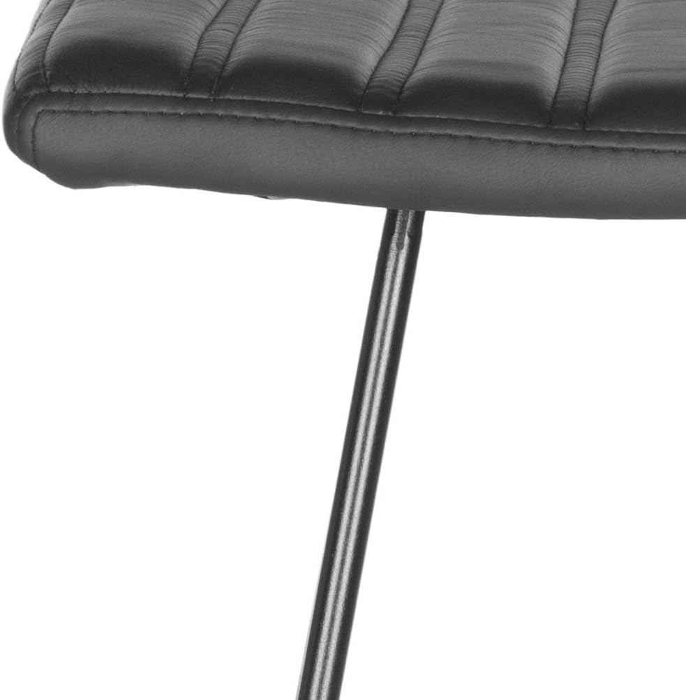 image:imageSafavieh Home Collection Akito MidCentury Modern White 30inch Bar StoolBlack