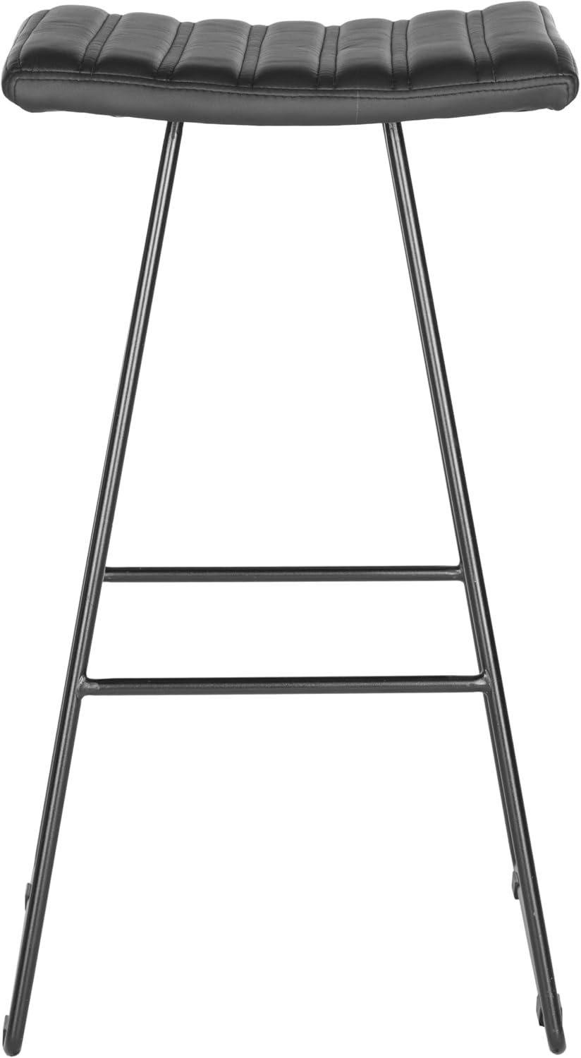 image:imageSafavieh Home Collection Akito MidCentury Modern White 30inch Bar StoolBlack