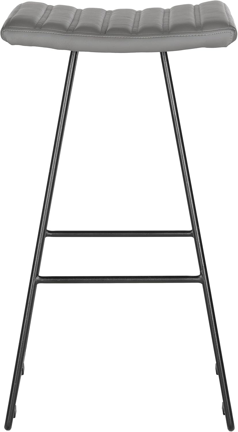 image:imageSafavieh Home Collection Akito MidCentury Modern White 30inch Bar StoolGrey