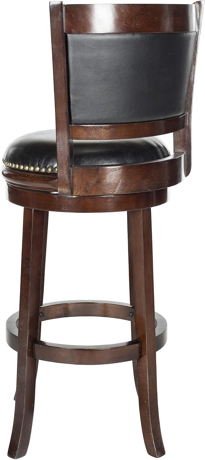 image:imageSafavieh Home Collection Brockway Cappuccino 29inch Bar Stool