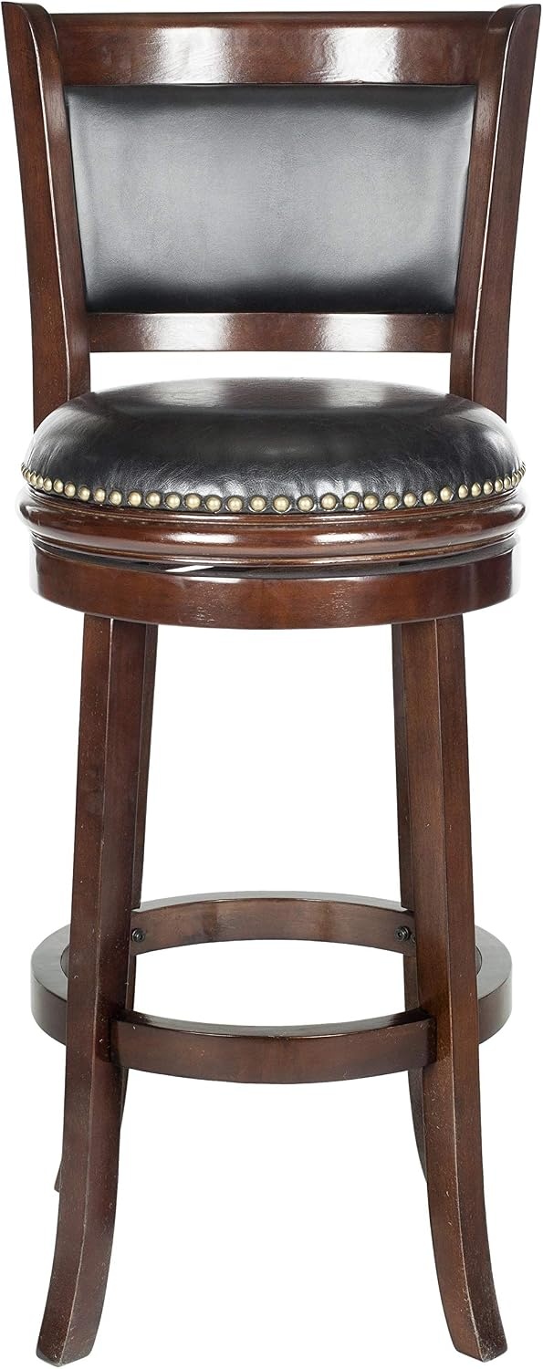 image:imageSafavieh Home Collection Brockway Cappuccino 29inch Bar Stool