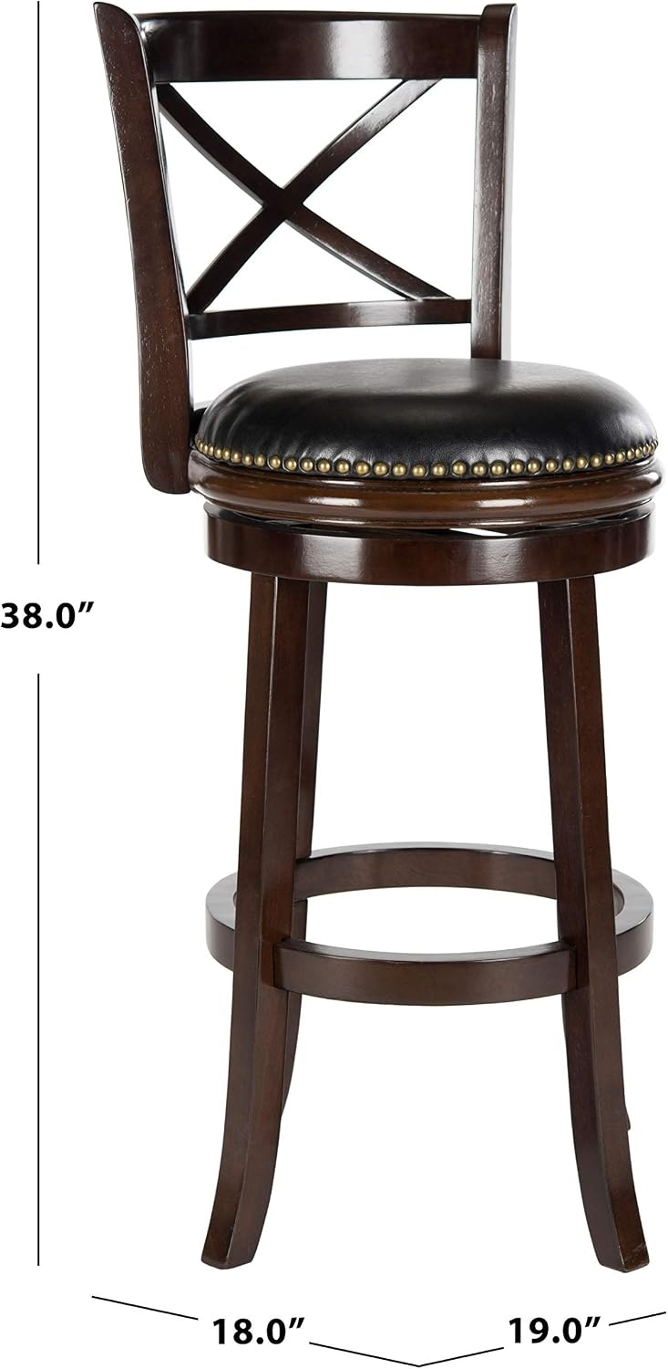 image:imageSafavieh Home Collection Butler Cappuccino 29inch Bar Stool