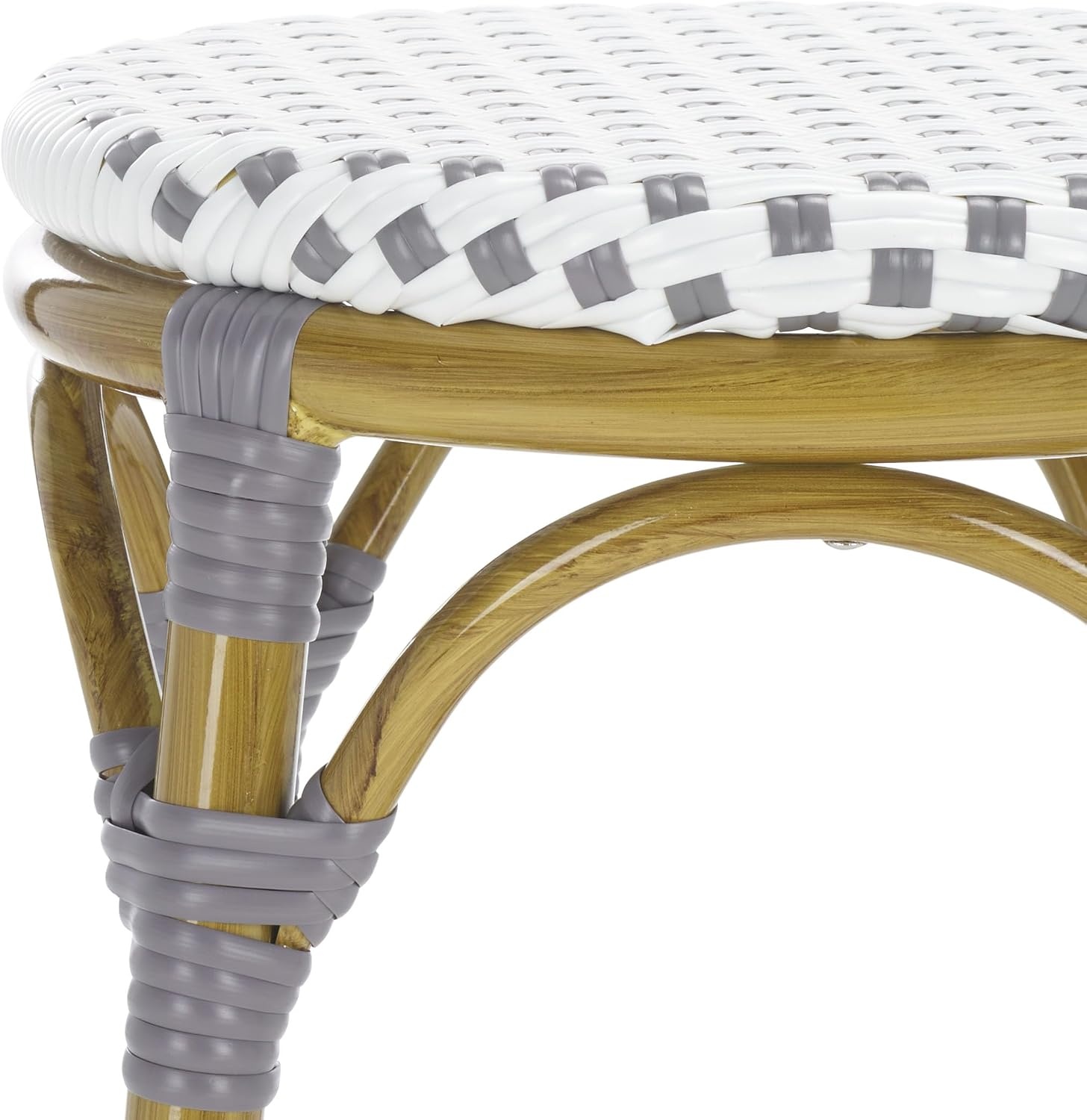 image:imageSafavieh Home Collection Kipnuk BlueampWhite Indoor Outdoor BarstoolGrey White
