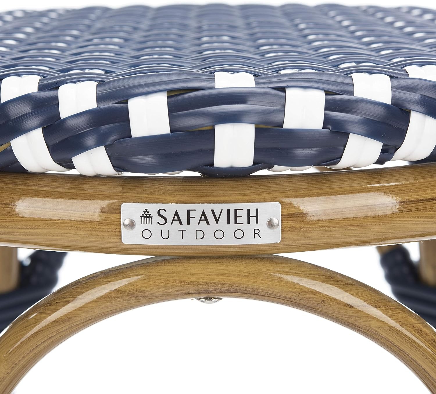 image:imageSafavieh Home Collection Kipnuk BlueampWhite Indoor Outdoor BarstoolNavy White