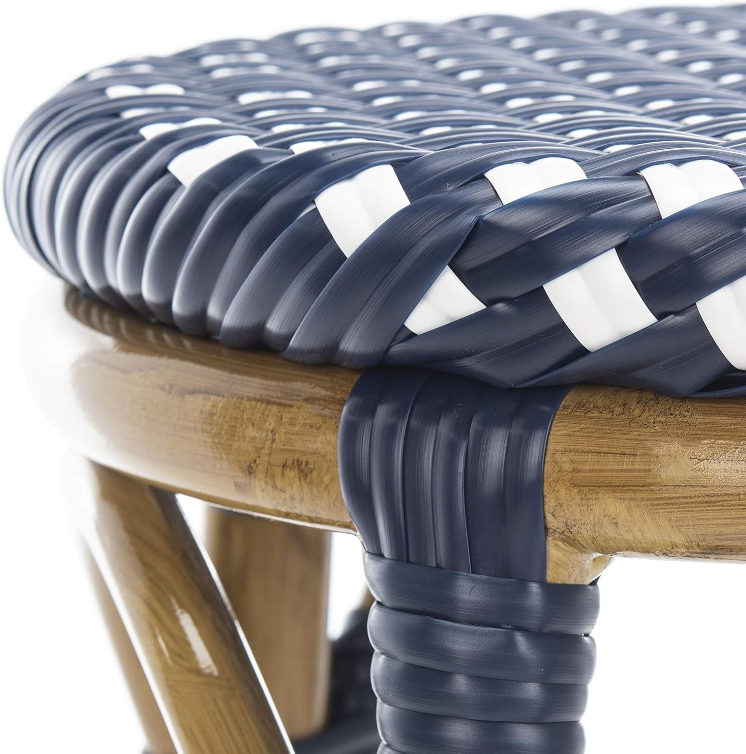 image:imageSafavieh Home Collection Kipnuk BlueampWhite Indoor Outdoor BarstoolNavy White