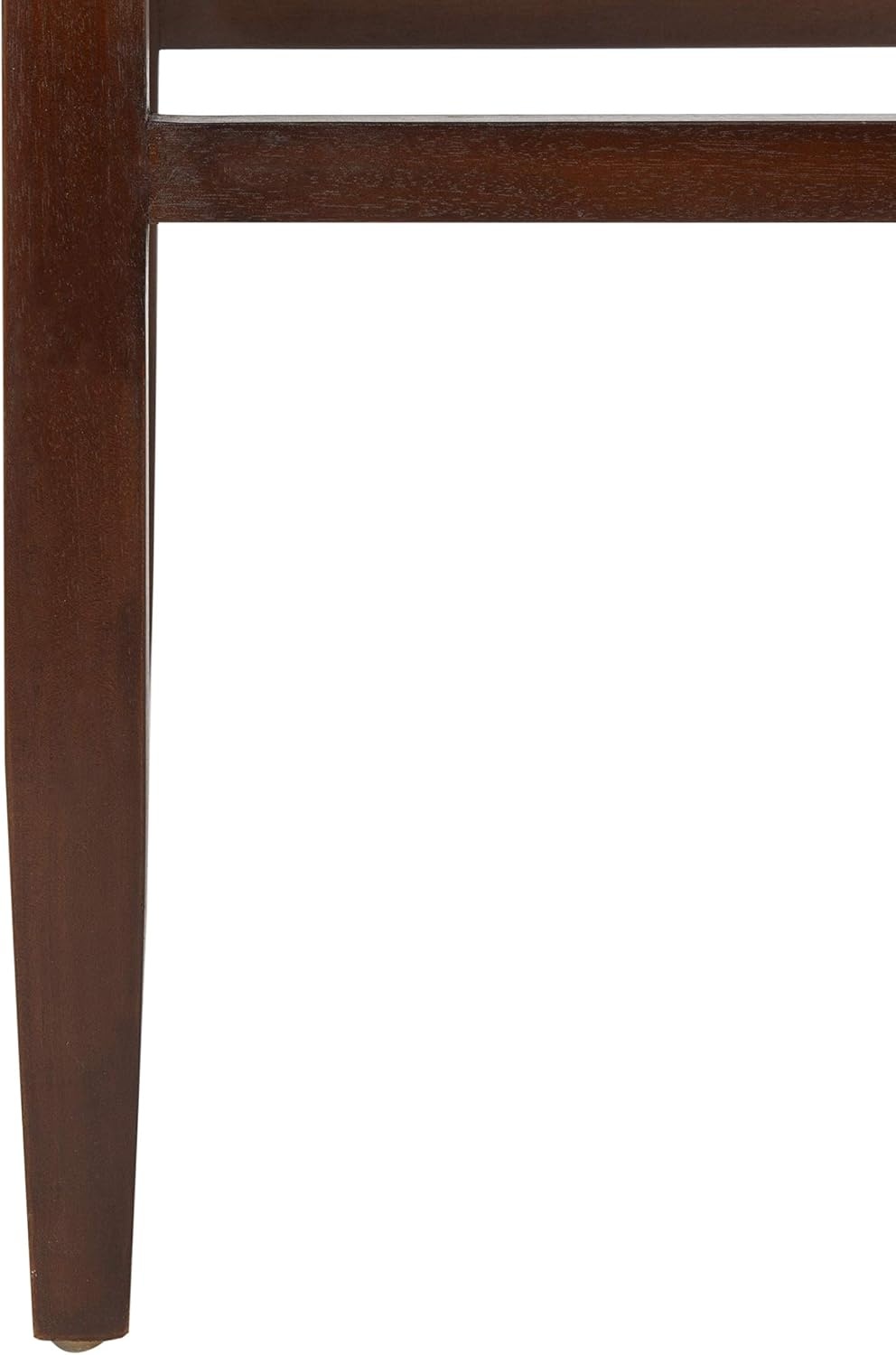 image:imageSafavieh Home Collection Paxton Cognac and Walnut Woven 24inch Leather Counter Stool