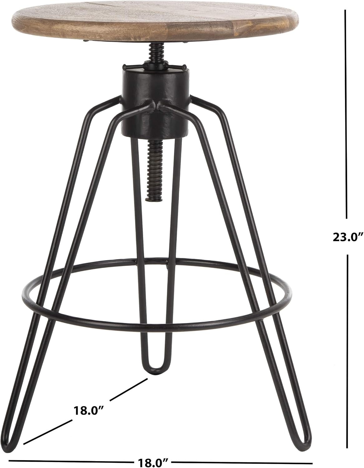 image:imageSafavieh Kai Counter Stool Natural Honey and Black