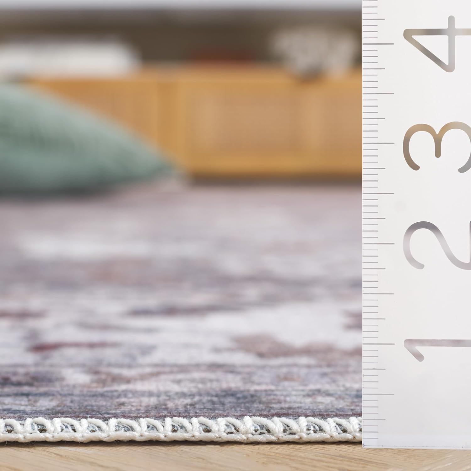 image:imageSafavieh Washable Rug Arizona Collection 8 x 10 Grey amp Ivory Slip Resistant amp Easy to Clean Ideal for Living Room Bedroom Home Office Dining Space ARZ197FGreyIvory