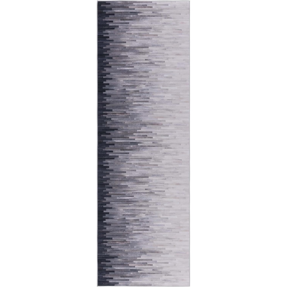 image:imageSAFAVIEH Washable Rug Faux Hide Collection 5 x 8 Ivory amp Grey Slip Resistant Modern Printed Pattern Ideal for Living Room Bedroom Home Office Dining Space FAH514AIvoryGrey