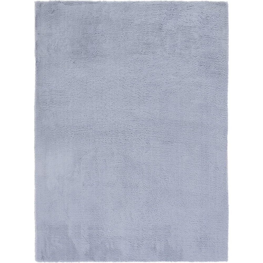 image:imageSAFAVIEH Washable Rug Faux Rabbit Fur Shag Collection 5 x 7 Beige Slip Resistant amp Easy Cleaning Ideal for Living Room Bedroom Kids Playroom Nursery Dining Space FRF500BLight Grey