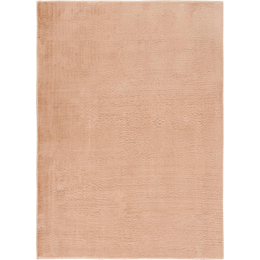 image:imageSAFAVIEH Washable Rug Faux Rabbit Fur Shag Collection 5 x 7 Beige Slip Resistant amp Easy Cleaning Ideal for Living Room Bedroom Kids Playroom Nursery Dining Space FRF500BBeige