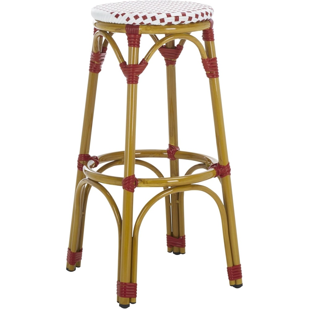 image:imageSafavieh Home Collection Kipnuk BlueampWhite Indoor Outdoor BarstoolRed White