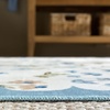 Martha Stewart x SAFAVIEH Machine Washable Area Rug Collection – 5′ x 8′, Ivory & Light Blue, Slip Resistant & Easy Cleaning, Ideal for Ideal for Living Room, Bedroom, Dining Space (MSRW198A)(Ivory/Light Blue)