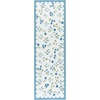 Martha Stewart x SAFAVIEH Machine Washable Area Rug Collection – 5′ x 8′, Ivory & Light Blue, Slip Resistant & Easy Cleaning, Ideal for Ideal for Living Room, Bedroom, Dining Space (MSRW198A)(Ivory/Light Blue)