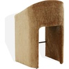 SAFAVIEH Couture Collection – Kagan Taupe Chenille 31 Inch Bar Stool, Upholstered Bar-Height Seating with Curved Back, Fully Assembled (SFV4858D)(Amber)