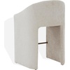 SAFAVIEH Couture Collection – Kagan Taupe Chenille 31 Inch Bar Stool, Upholstered Bar-Height Seating with Curved Back, Fully Assembled (SFV4858D)(Creme)