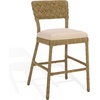 SAFAVIEH Couture Collection – Rosemarie Woven Seagrass Counter Stool, 25-Inch Seat Height, Cushioned Counter-Height Bar Stool for Kitchen Island, Coastal Natural Style (CWK2035A)(Natural/Beige)