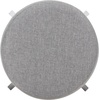 SAFAVIEH Furniture – Mumbai 29-Inch Bar Stool – Grey Linen Seat & Black Legs – Solid Wood with Nailhead Trim – Ideal for Kitchen, Dining Room, Bar Seating (BST5606B)(Grey/Black)