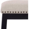 SAFAVIEH Home Collection Aero White 25-inch Counter Stool (Set of 2)(Grey/Black)