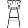 SAFAVIEH Home Collection Blanchard Farmhouse Natural/White Solid Wood Windsor Spindle 29-inch Seat Height Bar Stool Set of 2(Garden Green)