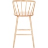 SAFAVIEH Home Collection Blanchard Farmhouse Natural/White Solid Wood Windsor Spindle 29-inch Seat Height Bar Stool Set of 2(Natural)