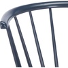 SAFAVIEH Home Collection Blanchard Farmhouse Natural/White Solid Wood Windsor Spindle 29-inch Seat Height Bar Stool Set of 2(Navy)