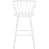 SAFAVIEH Home Collection Blanchard Farmhouse Natural/White Solid Wood Windsor Spindle 29-inch Seat Height Bar Stool Set of 2(White)